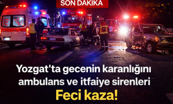 Yozgat’ta gecenin karanlığını ambulans ve itfaiye sirenleri aydınlattı! Feci kaza!