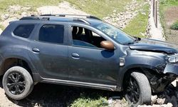 Kontrolden çıkan otomobil yol kenarına savruldu: 2 yaralı