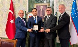 OSTİM Heyeti Taşkent Büyükelçi Ufuk Ulutaş ile Buluştu
