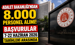 Adalet Bakanlığı’ndan 8.000 Personel Alımı: Başvuru Tarihleri ve Kadrolar Açıklandı