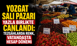 Yozgat Salı Pazarı Yazla Birlikte Canlandı: Tezgâhlarda Renk, Vatandaşta Hesap Dönemi