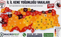 2026 Kene Yoğunluğu Haritası Açıklandı