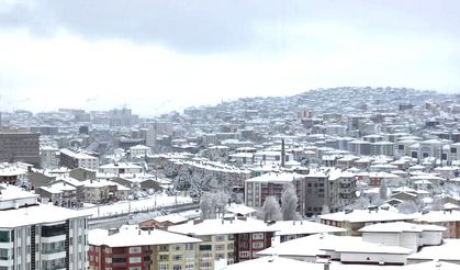 Yozgat'ın beyaz hali gökyüzünden ayrı güzel