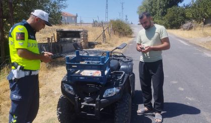 Yozgat Jandarması'ndan ATV ve Motosikletler sıkı denetim
