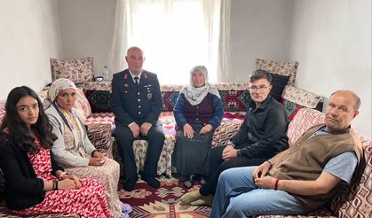Yozgat Jandarmasından Bayramda Anlamlı Ziyaret: Şehit ve Gazi Aileleri Unutulmadı