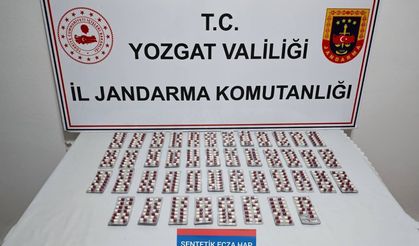 Yozgat'ta 613 adet sentetik uyuşturucu hap ele geçirildi.