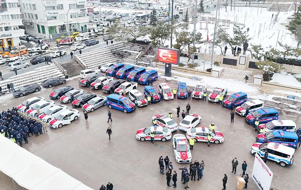 Yozgat Güvenliğine 54 Yeni Araç Takviyesi