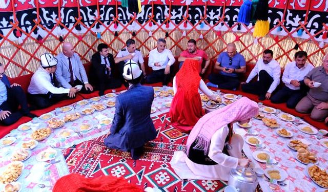 Yozgat Yenifakılı'da Kırgız Kültürü Rüzgarı Esti