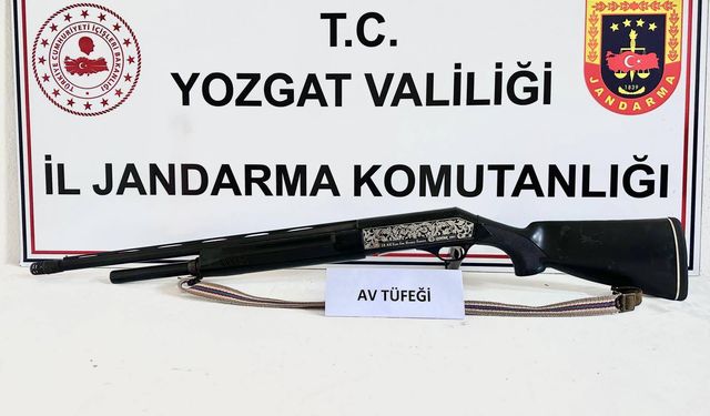 Yozgat'ın Kadışehri ilçesinde Ruhsatsız Silahla Yakalandı