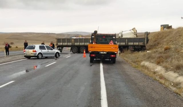 Yozgat'ta Trafik Kazası Ucuz Atlatıldı