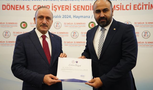 Öz Sağlık İş Yozgat İl başkanlığı İşyeri Temsilci Eğitimlerini başarıyla tamamladı