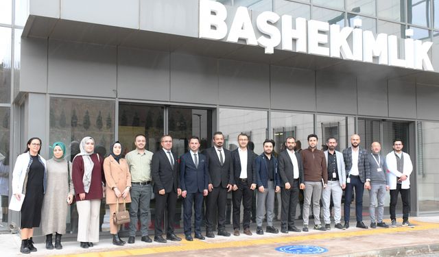 Sivas’tan gelen Sağlıkçılar Yozgat Şehir Hastanesi’ni incelediler