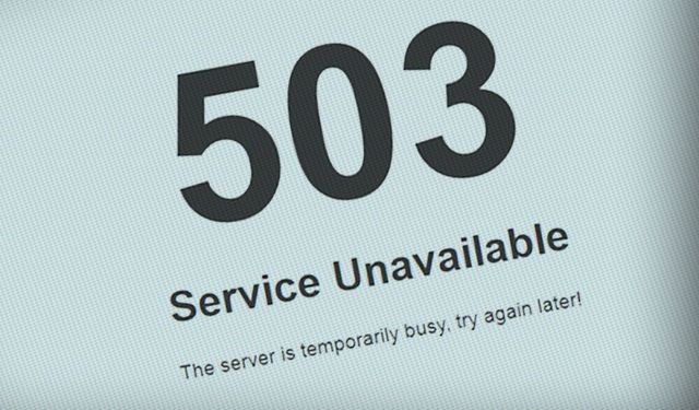 503 service temporarily unavailable ne demek?