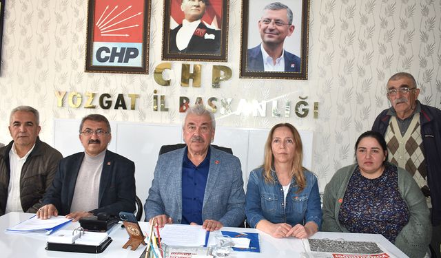 CHP Yozgat İl Başkanı Abdullah Yaşar: Yozgat Vicdan Sahibidir