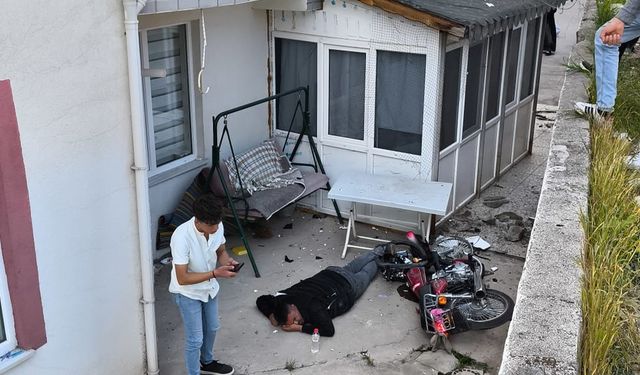 Yozgat'ta polisten kaçarken kaza yaptı
