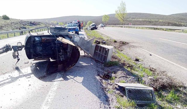 Yozgat’ta minibüs takla attı attı: 1 ölü, 2 yaralı
