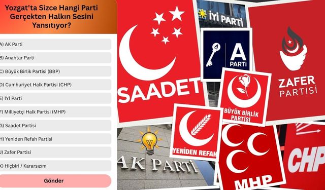 Yozgat'ta Sizce Hangi Parti Gerçekten Halkın Sesini Yansıtıyor?
