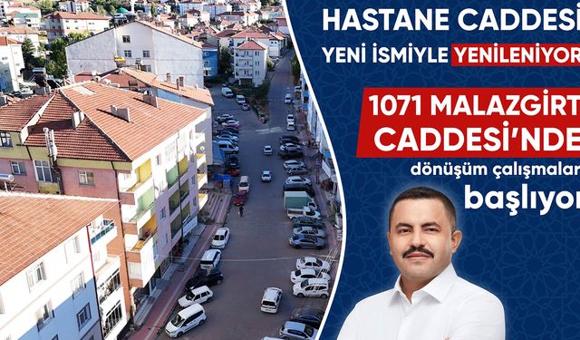 Yozgat Akdağmadeni’nde Hastane Caddesi Yenileniyor