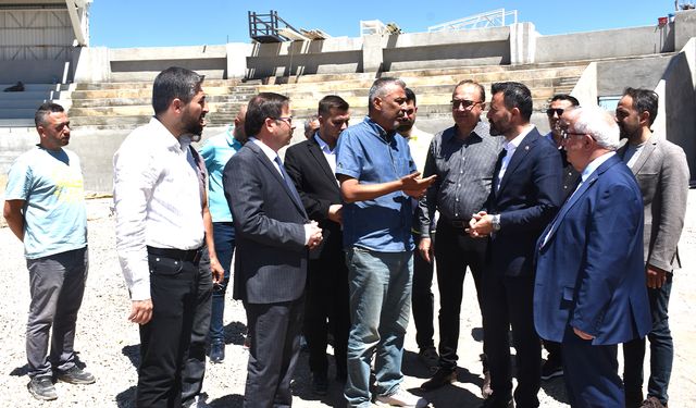 Ak Parti Yozgat Milletvekili Süleyman Şahan, Yozgat Şehir Stadyumu İncelemelerinde Bulundu