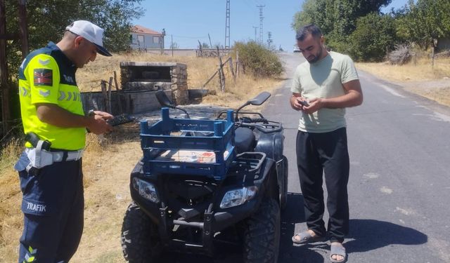 Yozgat Jandarması'ndan ATV ve Motosikletler sıkı denetim