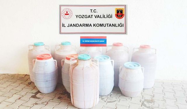 Yozgat’ta 471 Litre Kaçak İçki Ele Geçirildi!