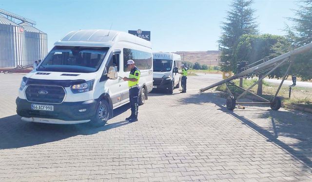 Yozgat’ta Yük Araçlarına Yakın Takip!