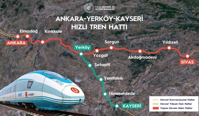 Yerköy-Kayseri Yüksek Hızlı Tren Projesi’nde Yeni Gelişme: Başvuru Yapıldı