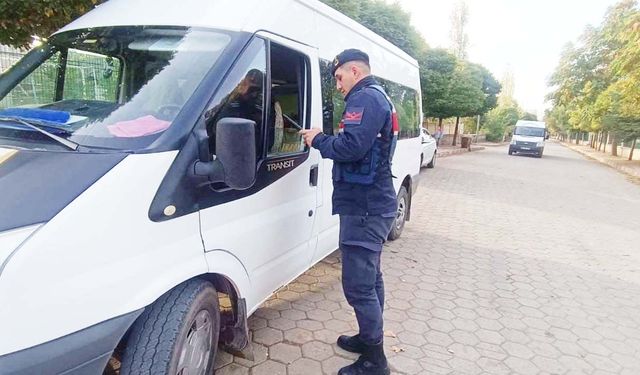 Yozgat’ta Jandarma Servisleri Tek Tek Denetledi!
