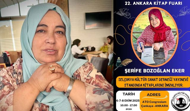 Yozgatlı Yazar Şerife Bozoğlan Eker Ankara Kitap Fuarı’nda! Okurlarıyla Buluşacak!
