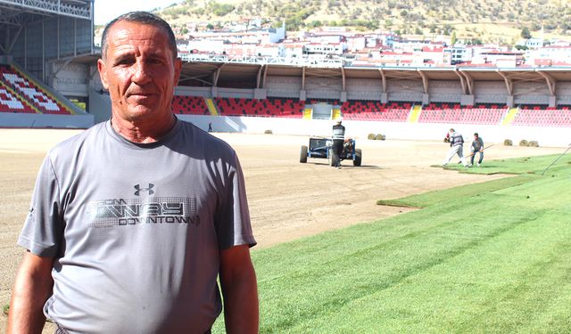 Yozgat’ın Yeni Şehir Stadyumunda Sona Doğru! Çim Serimi Başladı