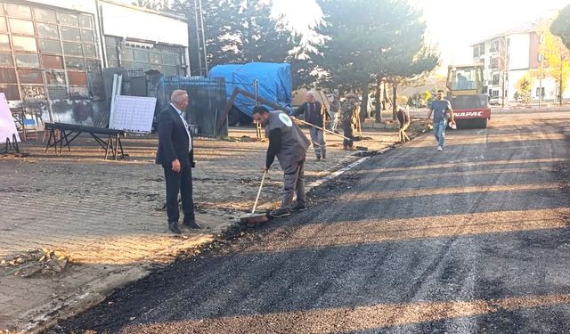 Doğankent Belediyesi Sanayi Bölgesinde Asfalt Çalışmalarını Tamamladı