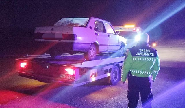 Yozgat'ta ehliyetsiz olarak araç kullanan kişiye rekor ceza!