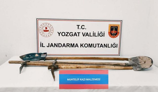 Yozgat’ta Kaçak Kazı Yapan İki Kişi Suçüstü Yakalandı