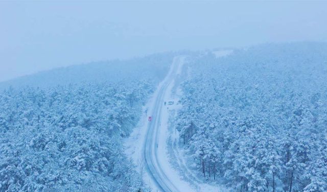 Yozgat’ta Mevsimin İlk Karı İle Akdağmadeni Beyaza Büründü