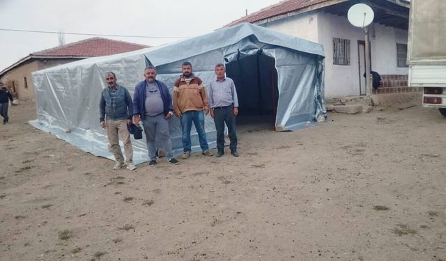 Yozgat’ın o köyünde taziye çadırı mutluluğu