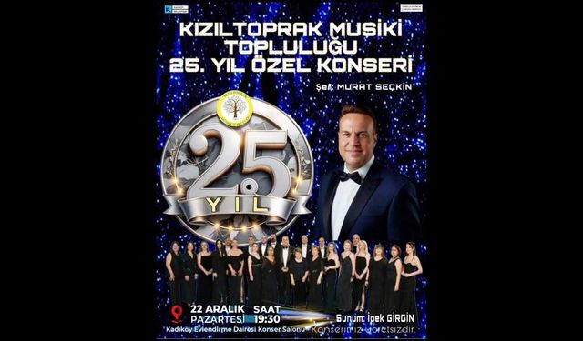 Kızıltoprak Musiki Topluluğu’ndan 25. Yıla Yakışır Özel Konser