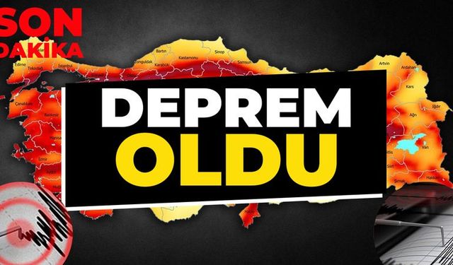 Son dakika! Deprem Oldu!
