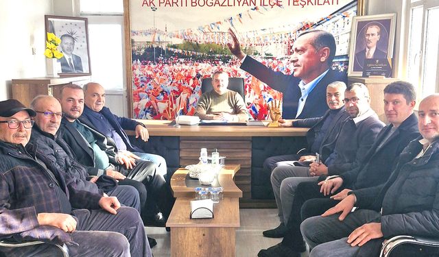 AK Parti Boğazlıyan İlçe Başkanlığı’nda Belediye Başkanları Buluştu
