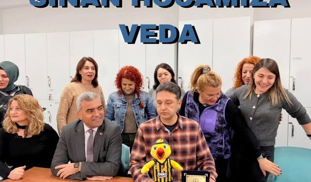 Çankaya Hacı Ömer Tarman Lisesi’nde Veda: Müdür Yardımcısı Sinan Yıldırım’a Teşekkür Plaketi