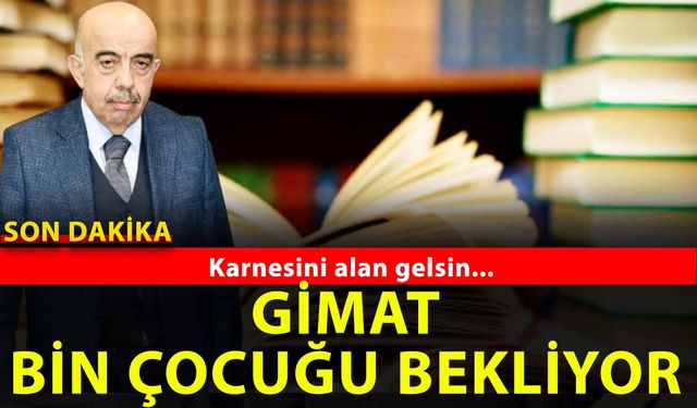 Gimat’tan eğitime anlamlı destek! Karnesini Getiren bin çocuğa kitap hediyesi