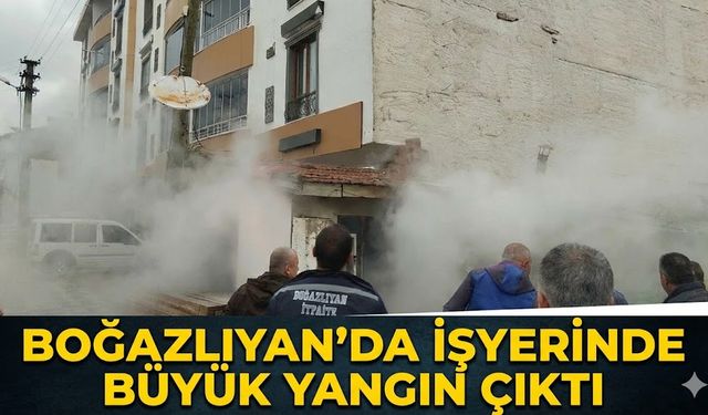 Boğazlıyan’da İşyerinde Büyük Yangın Çıktı