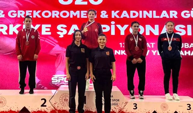 Yozgatlı Sporcu Elif Sude Elmalı Türkiye Şampiyonu Oldu