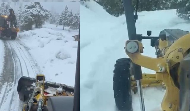 Yozgat Çayıralan'da kar seferberliği sürüyor