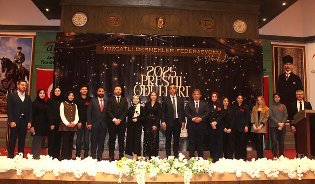 Yozgatlı Dernekler Federasyonu Genel Başkanı Selçuk Bağcı; Prestij Ödülleri Tarihe Geçti