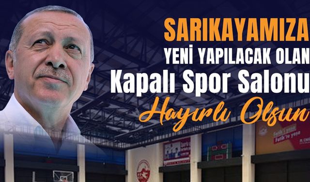 Sarıkaya’ya Yeni Spor Tesisleri Geliyor