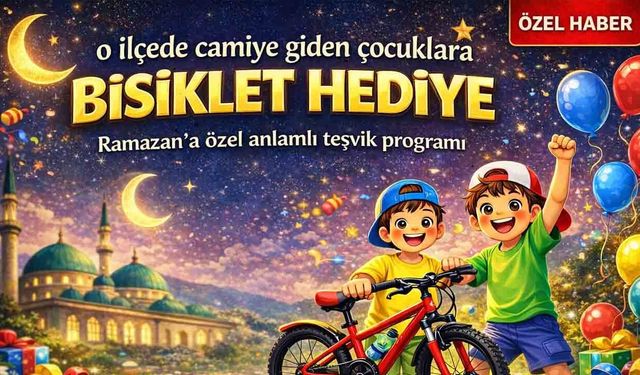 Yozgat Çayıralan’da hayırlı işler: teravihe gelen çocuklar pedalı çevirecek