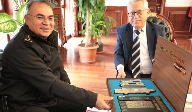 Yozgat POMEM Müdürü Mustafa Göçer’den Belediye Başkanı Kazım Arslan’a Veda Ziyareti