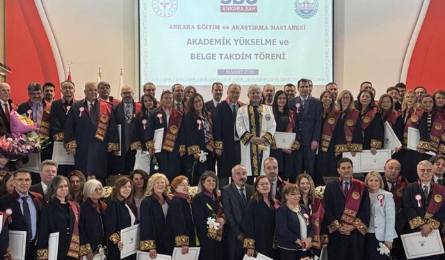 Ankara Eğitim ve Araştırma Hastanesi’nde Doç. Dr. Mustafa Sırrı Kotanoğlu’na Akademik Yükselme Belgesi