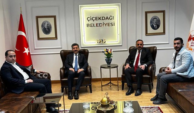 Türkiye İttifakı Partisi Genel Başkanı Ferhat Yılmaz’dan Çiçekdağı Belediye Başkanı Hasan Hakanoğlu’na Ziyaret