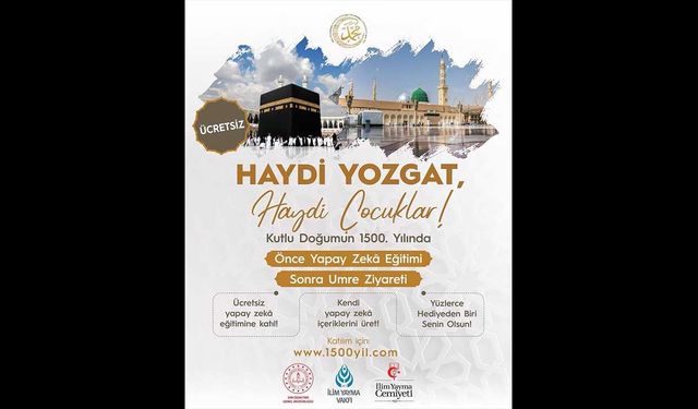 Yozgat’ta  Öğrencilere Ücretsiz Yapay Zeka Eğitimi ve Umre Ödülü